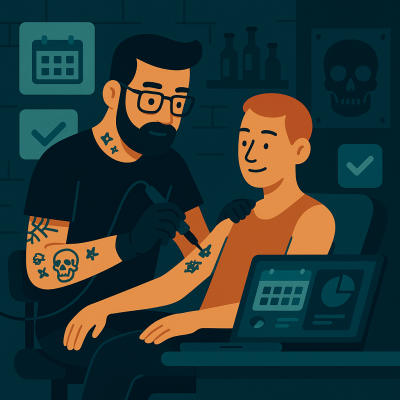 Agenda y modo consulta para estudios de tatuajes