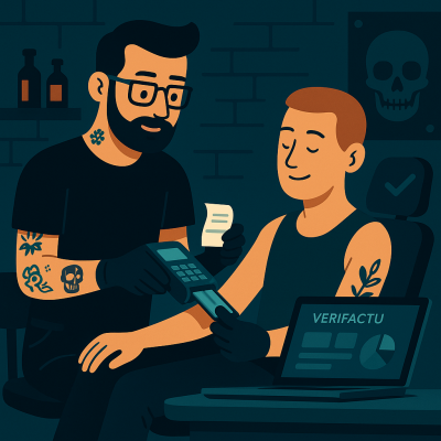 TPV y facturación para estudios de tatuajes